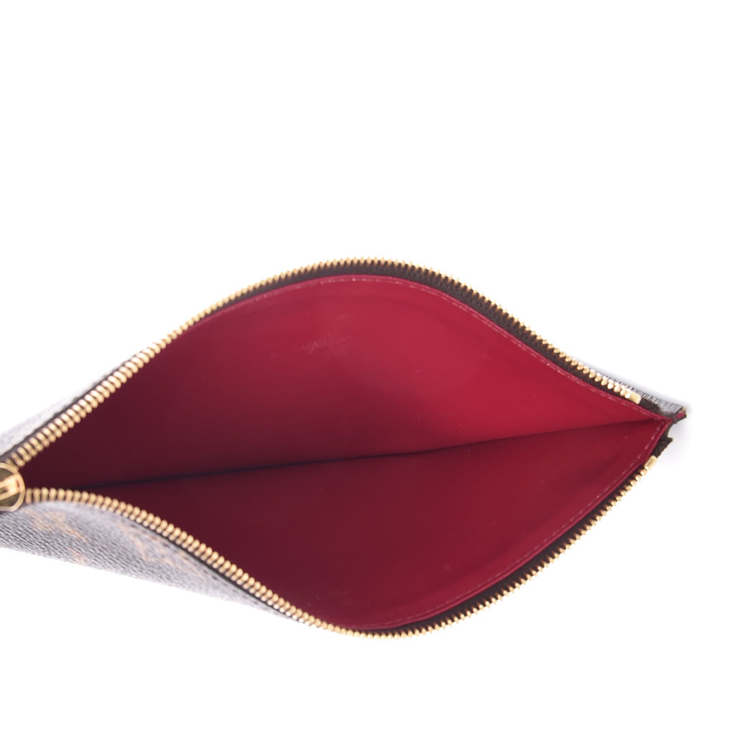 Louis Vuitton Monogram Felicie Chain Wallet Zippered Insert Fuchsia 5 of 7
