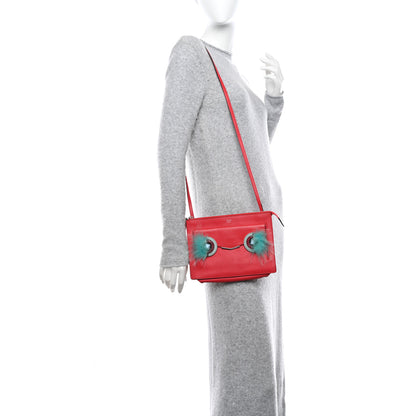 Fendi Vitello Dolce Fox Elaphe Ayers Hypnoteyes Min 2Jours Pouch Papavero Turchese Multicolor 2 of 10