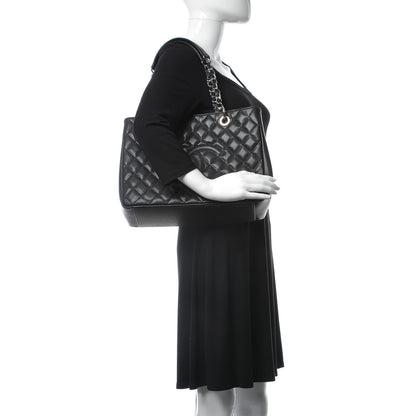 Chanel Caviar Quilted Grand Shopping Tote GST Black 2 of 8