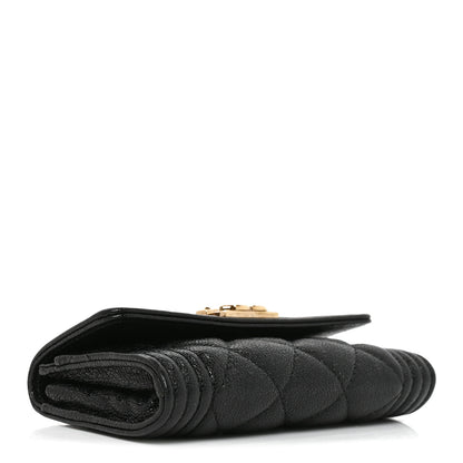 Chanel Caviar Quilted Boy Flap Card Holder Black 4 of 8