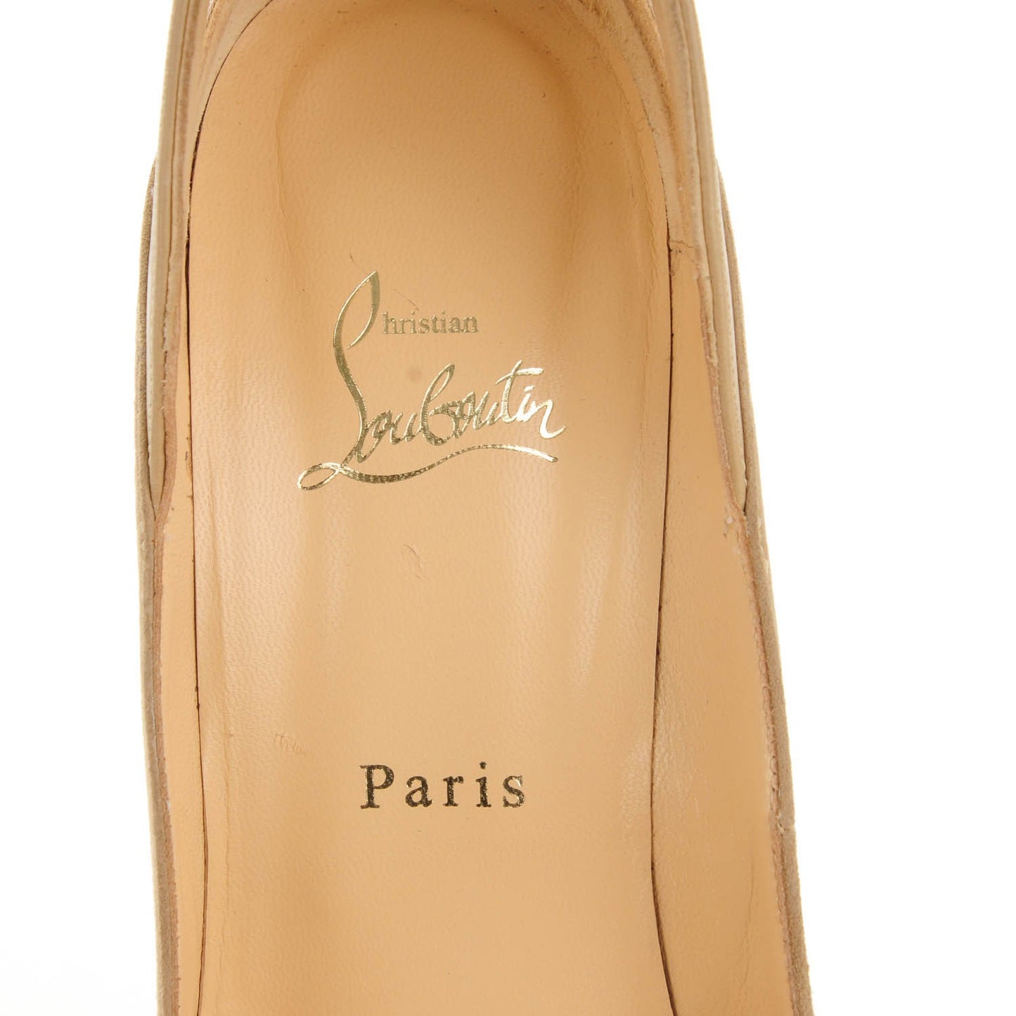 Suede Calfskin Maleva 150 Platform Peep Toe Pumps 40 Pomice