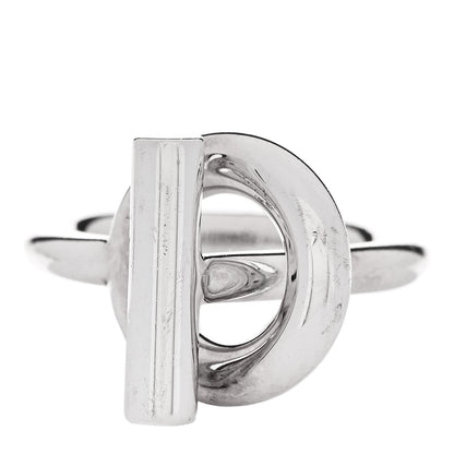 Hermes Sterling Silver GM Echappee Ring 53 6.5 1 of 5