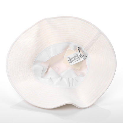 Hermes Stonewashed Linen Colette Hat 57 Warm White 5 of 6