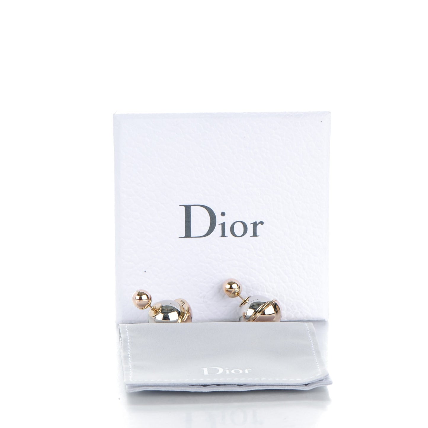 Mise En Dior Tribal Earrings Rose Gold Silver