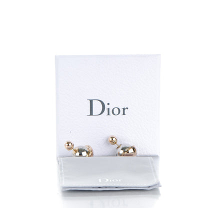 Christian Dior Mise En Dior Tribal Earrings Rose Gold Silver 5 of 5