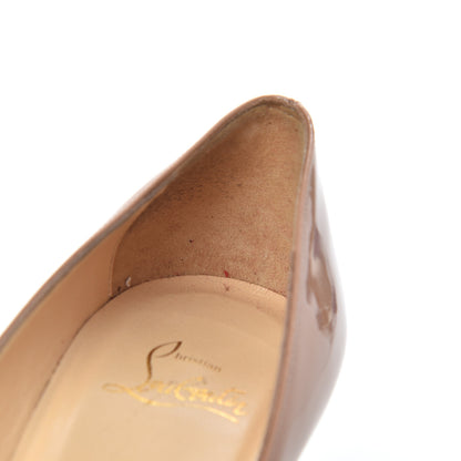 Christian Louboutin Patent Decollete 554 100 Pumps 40 Nude 13 of 17
