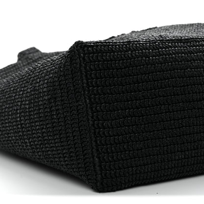 Saint Laurent Raffia Wide Tote Black 7 of 8