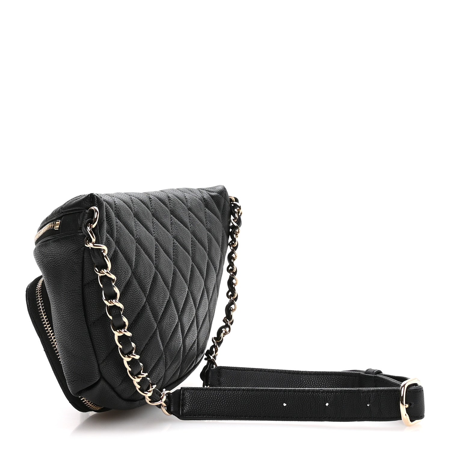 Chanel Caviar Quilted Business Affinity Waist Belt Bag Black 3 of 10