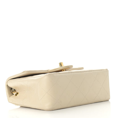 Chanel Lambskin Quilted Mini Square Flap Beige 4 of 15
