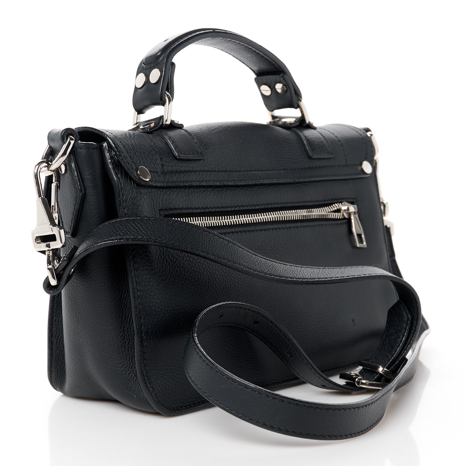 Proenza Schouler Lambskin Tiny PS1 Satchel Black 3 of 13