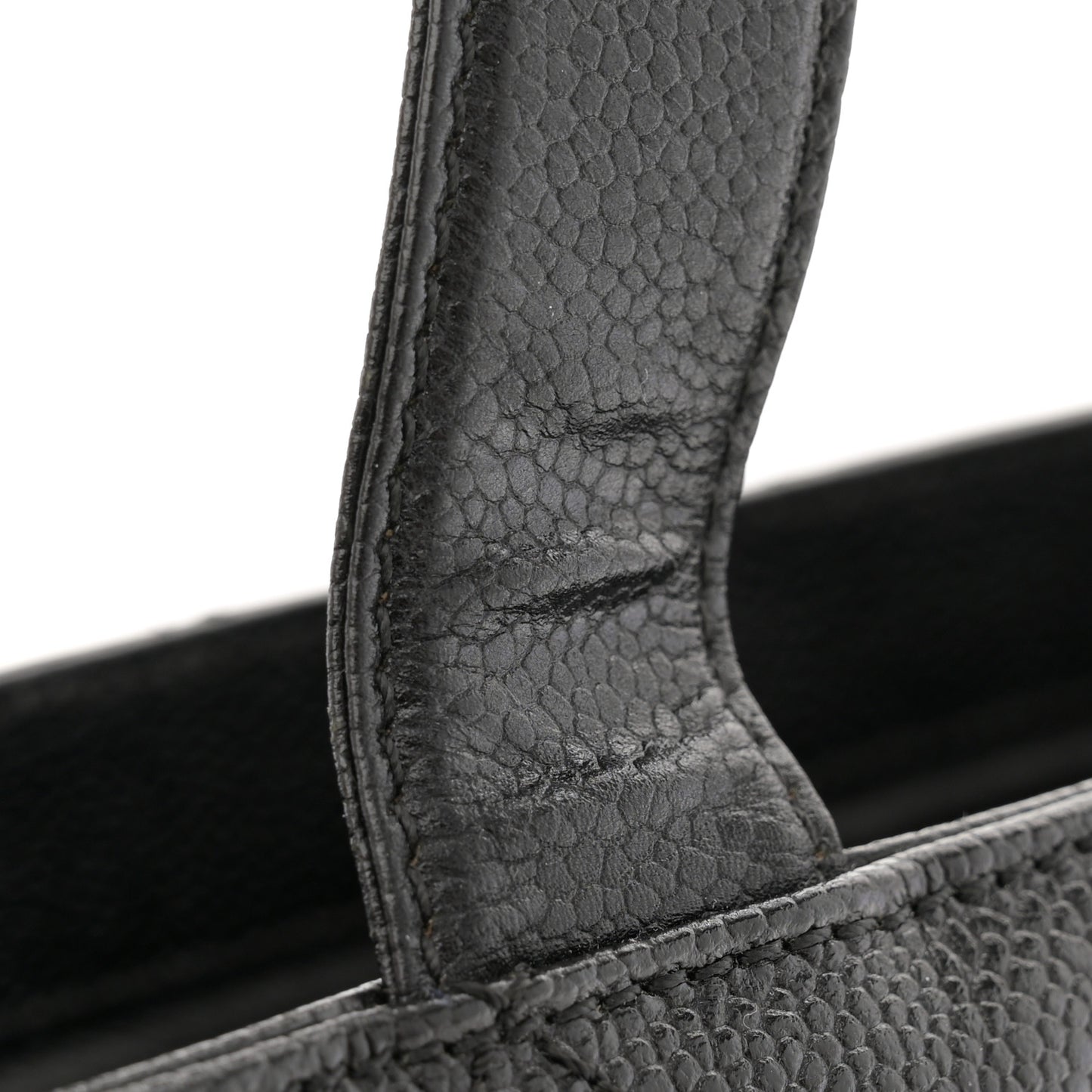 Caviar Quilted Shoulder Bag Black