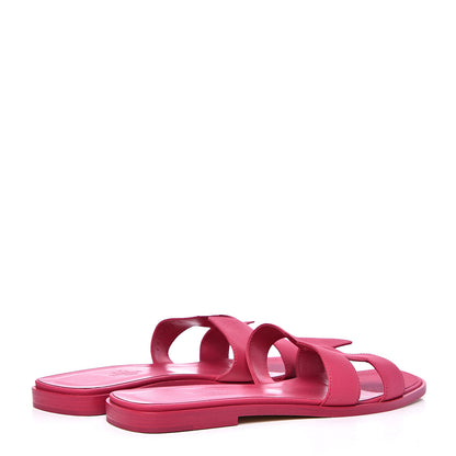 Hermes Epsom Oran Sandals 39 Pink 4 of 8