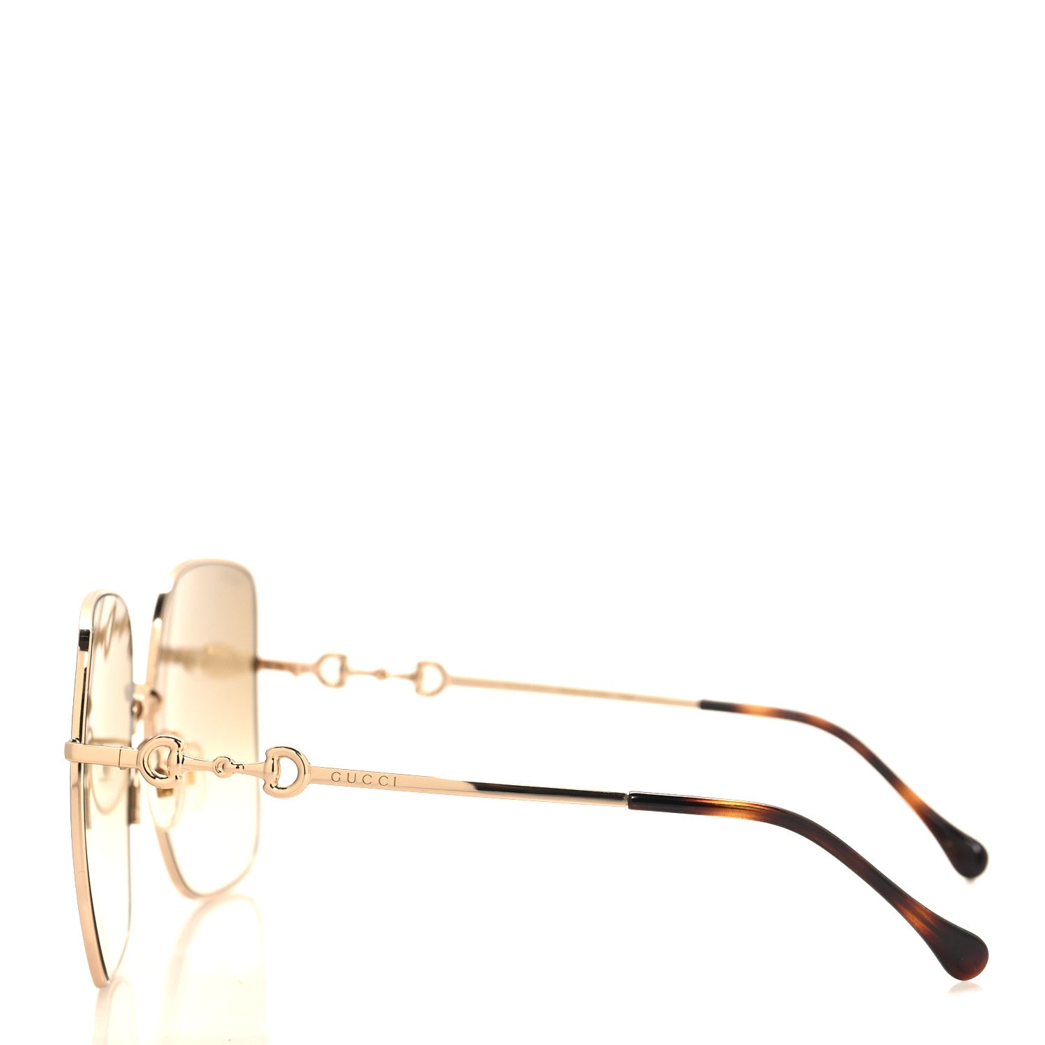 Gucci Metal Horsebit Square Frame Sunglasses GG0879S Grey 3 of 7