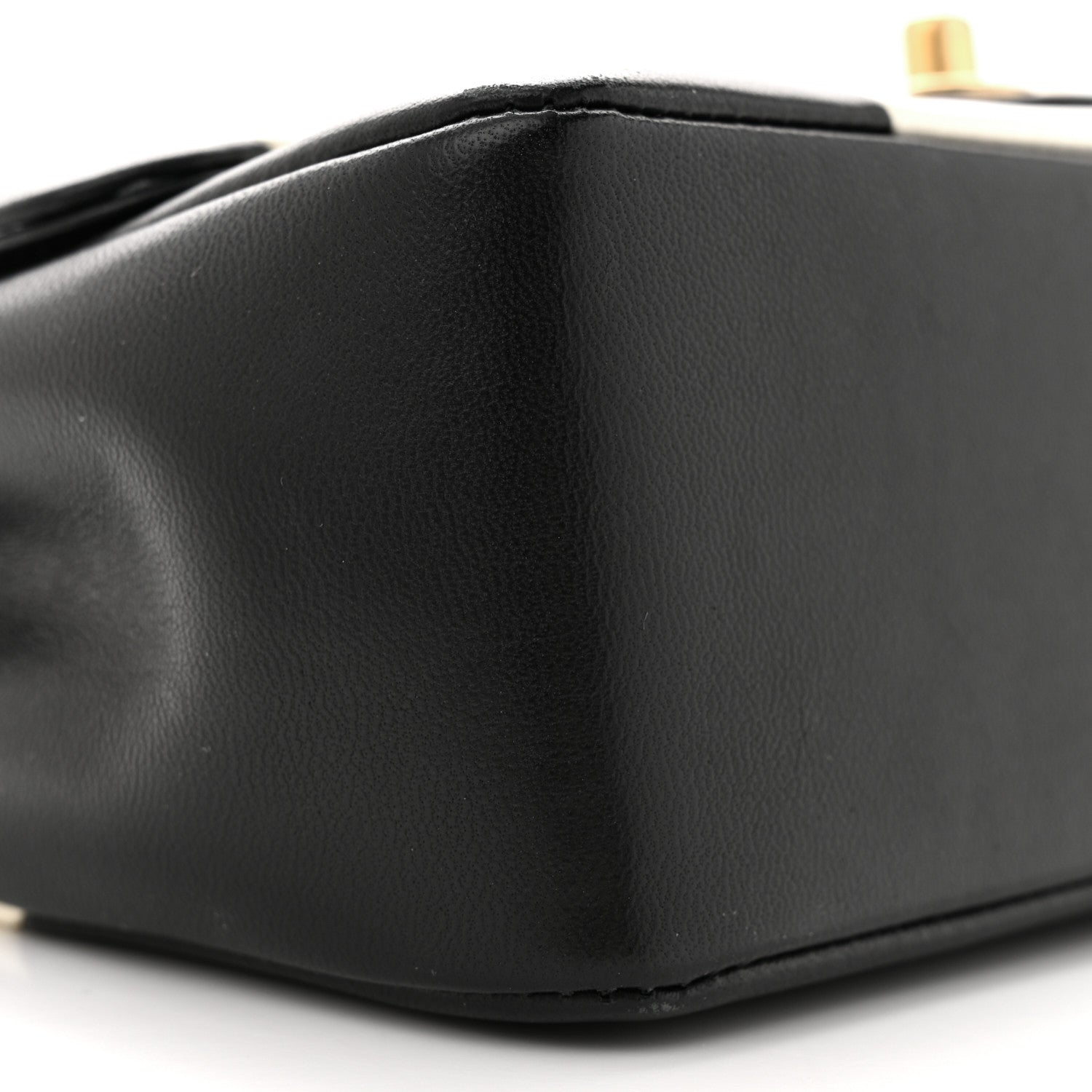 Chanel Lambskin Geometric Patchwork Mini Flap Black White 9 of 15