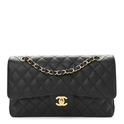 Chanel Caviar Quilted Medium Double Flap Black 1 of 9