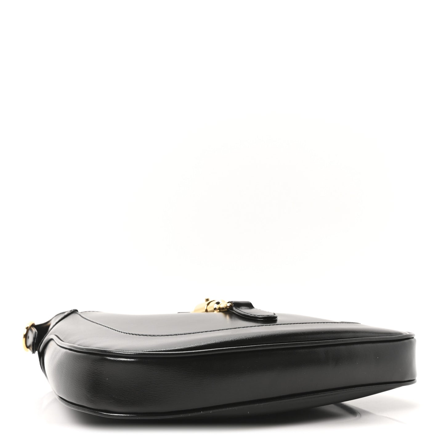 Boarded Dyana Lux Calfskin Small Jackie 1961 Hobo Black