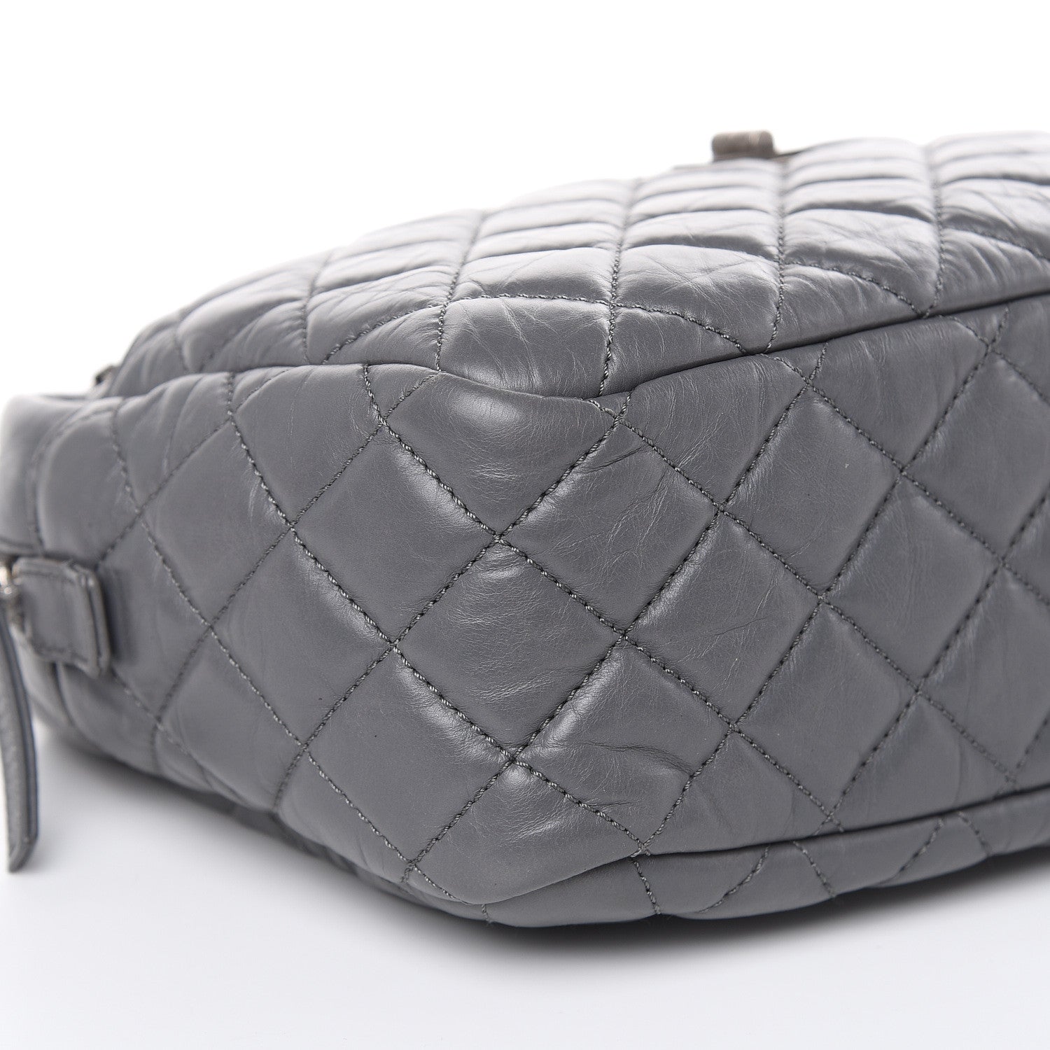 Chanel Aged Calfskin Medium Reissue Camera Case Grey 7 of 13