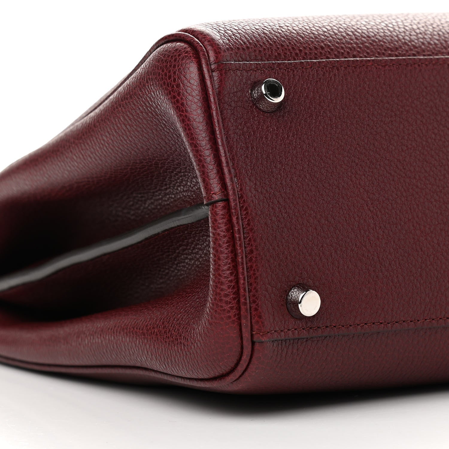 Gucci Grainy Calfskin Medium Zumi Top Handle Bag Vintage Bordeaux 9 of 11