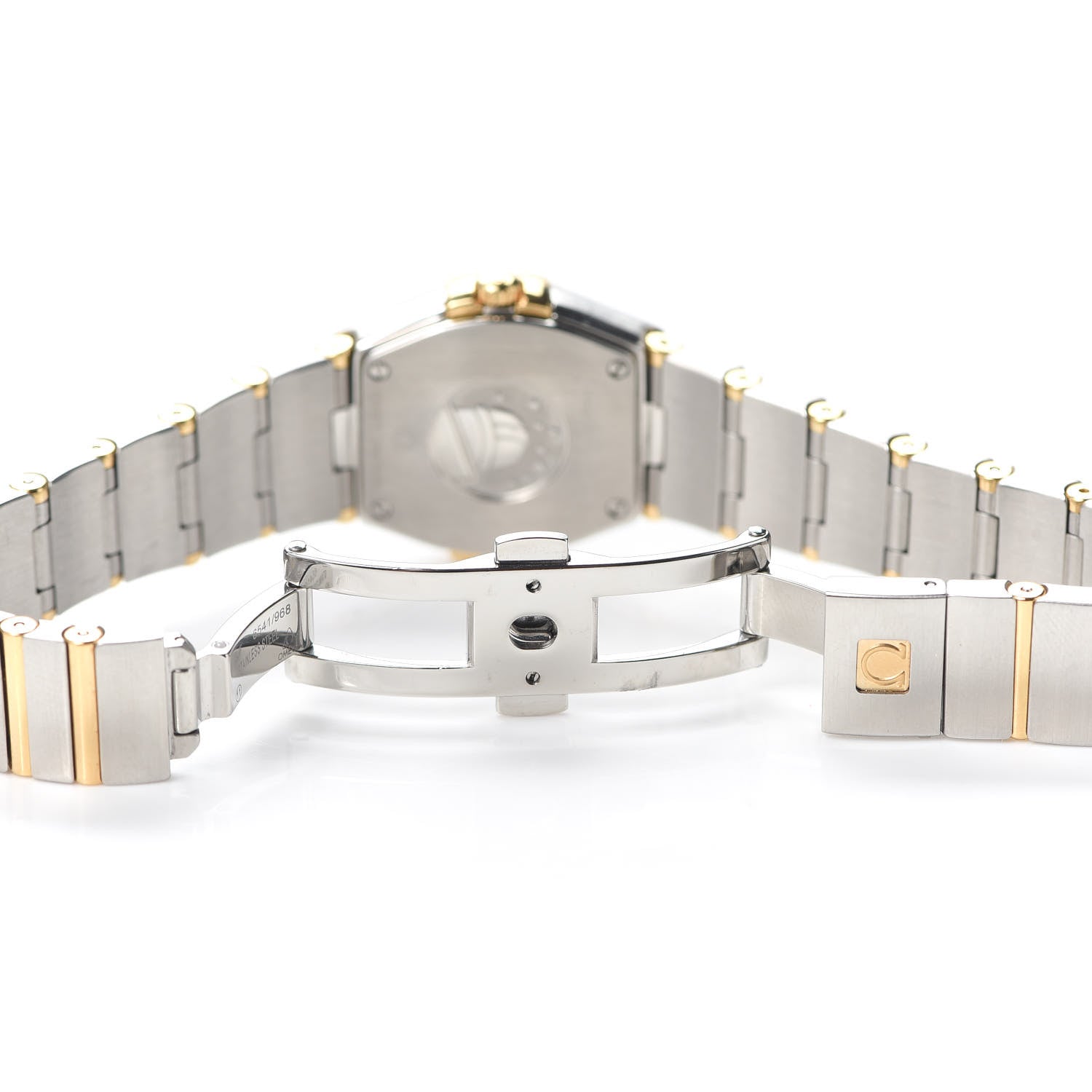Omega Stainless Steel 18K Yellow Gold Diamond Bezel Mother of Pearl 24mm Constellation Quartz Watch 123.25.24.60.05.001 5 of 6