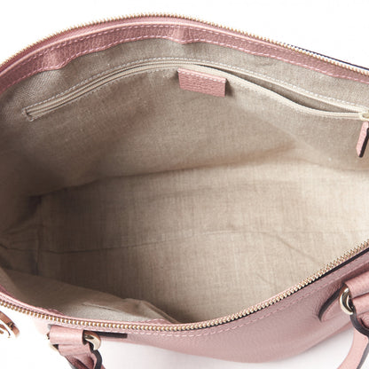 Gucci Dollar Calfskin GG Charm Satchel Soft Pink 7 of 9