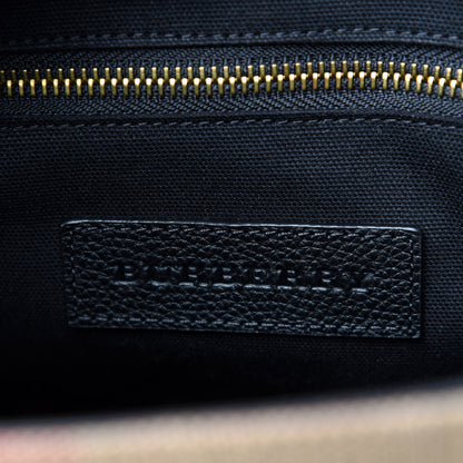 Burberry Canvas Mega Check Large Baildon Messenger Bag Black 7 of 10