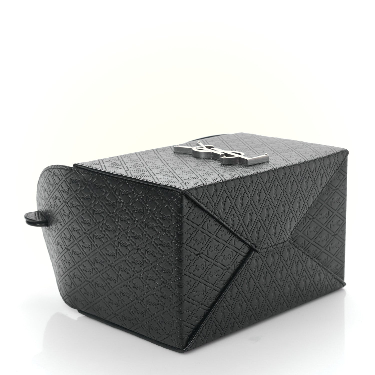 Saint Laurent Calfskin Monogram Take Away Box Black 4 of 8