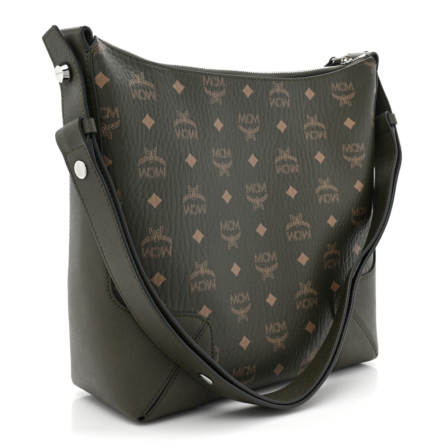 MCM Visetos Large Klara Hobo Sea Turtle 3 of 8