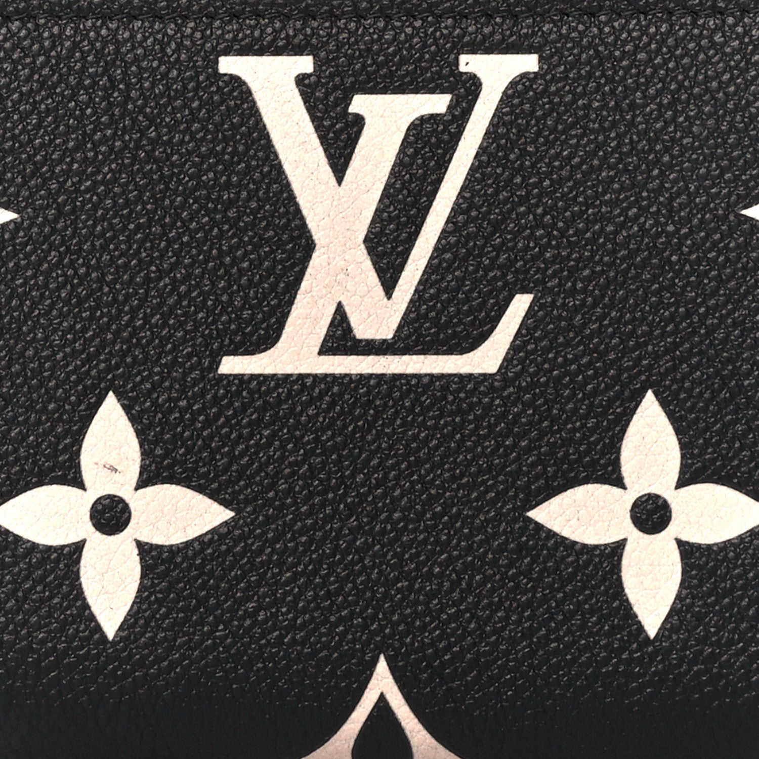Louis Vuitton Empreinte Monogram Giant Zippy Wallet Black Beige 7 of 9