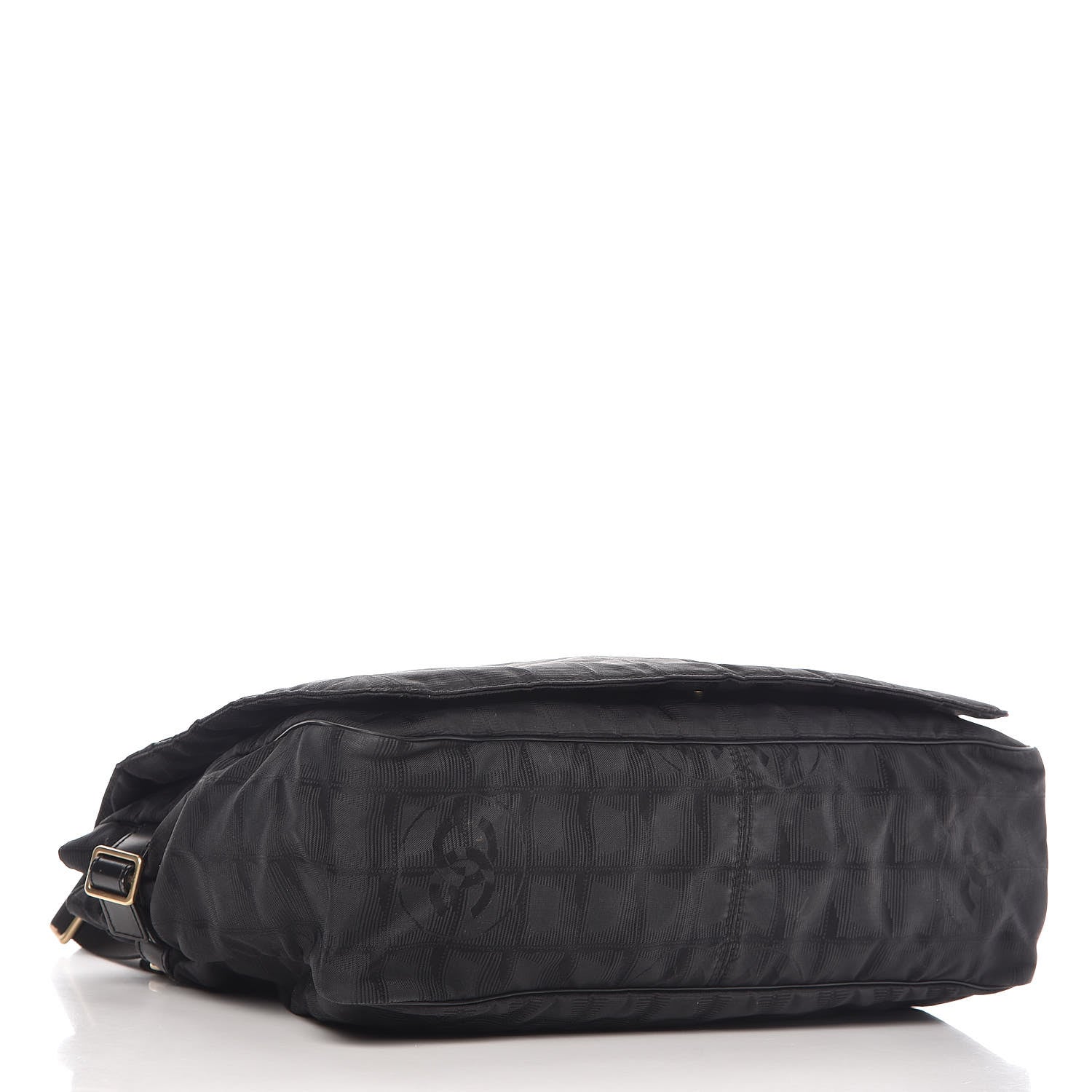 Chanel Nylon Travel Messenger Bag Black 4 of 10