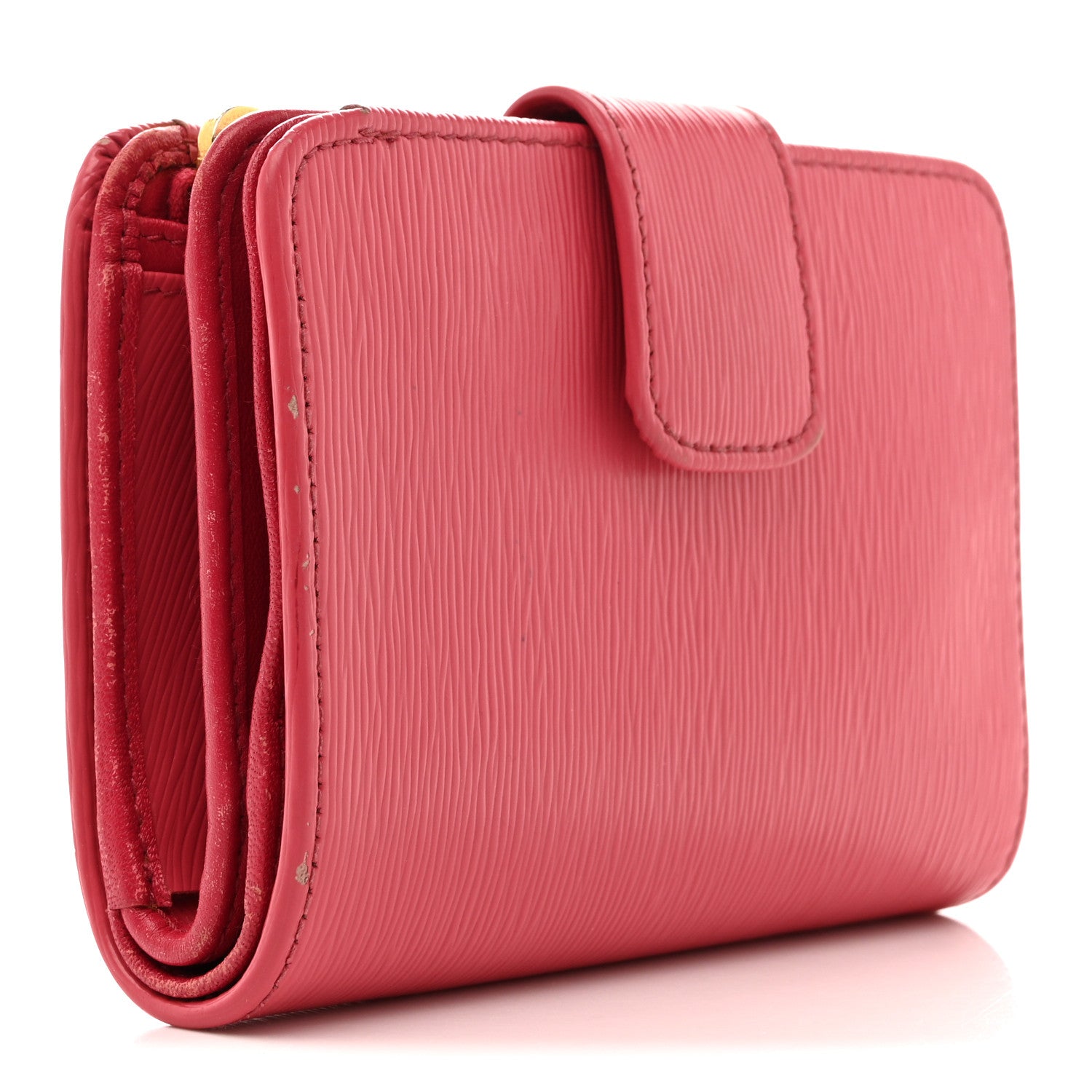 最終値下げ！  PRADA VITELLO MOVE PEONIA ピンク Prada Vitello Move Metal Compact Wallet Peonia 1863577 – FASHIONPHILE