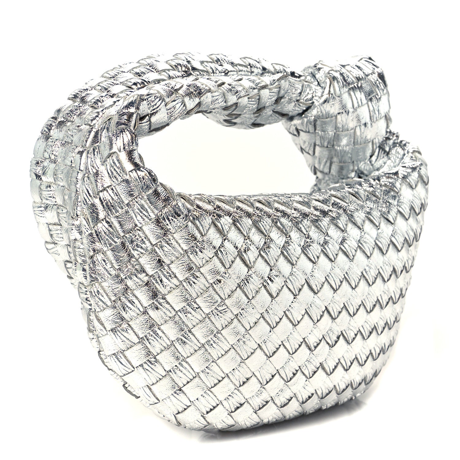 Bottega Veneta Metallic Nappa Intrecciato Mini Jodie Silver 3 of 11