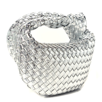 Bottega Veneta Metallic Nappa Intrecciato Mini Jodie Silver 3 of 11