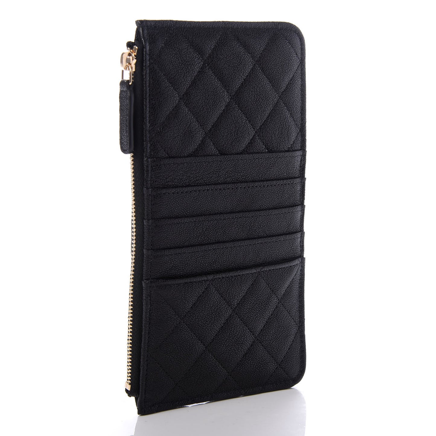 Caviar Quilted Boy iPhone Pouch Black