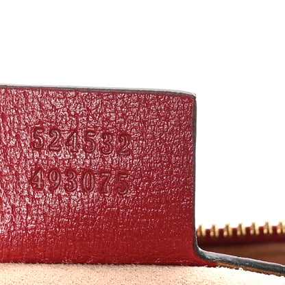 Gucci GG Supreme Monogram Flora Web Medium Ophidia Boston Red 7 of 11