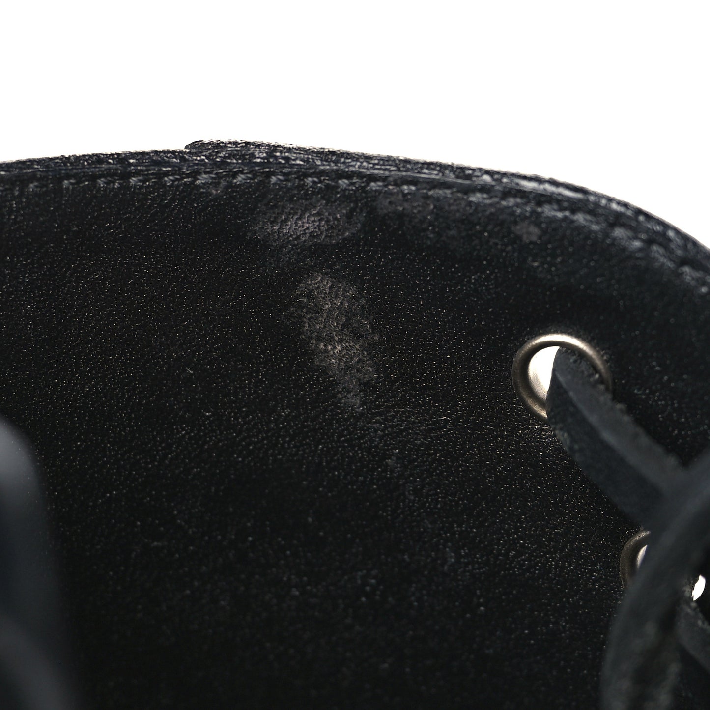 Glazed Calfskin Star Trail Ankle Boots 36.5 Black