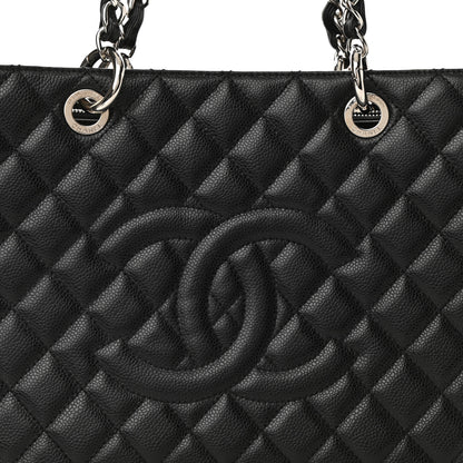 Chanel Caviar Quilted Grand Shopping Tote GST Black 8 of 11