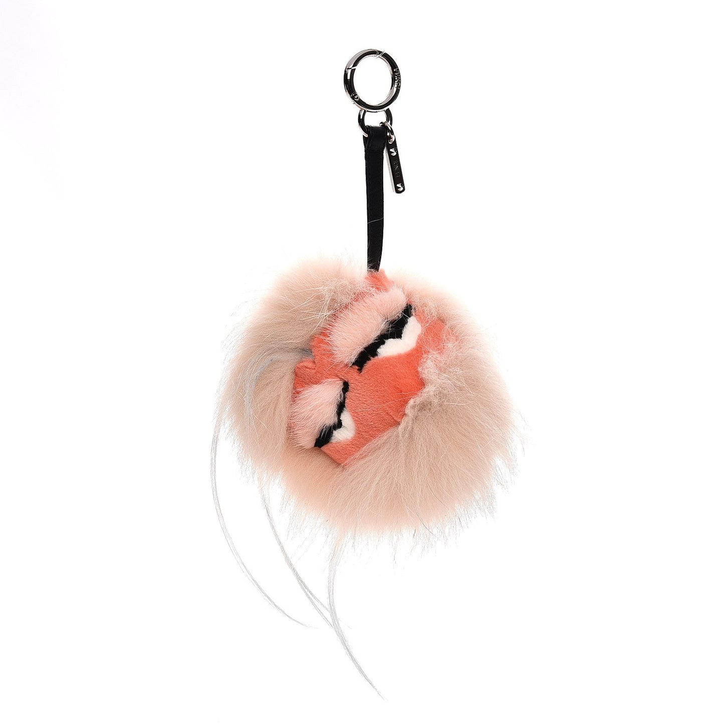 Fox Rabbit Goat Mink Fur Vitello Flamingo Furbet Monster Bag Bug Charm Light Pink