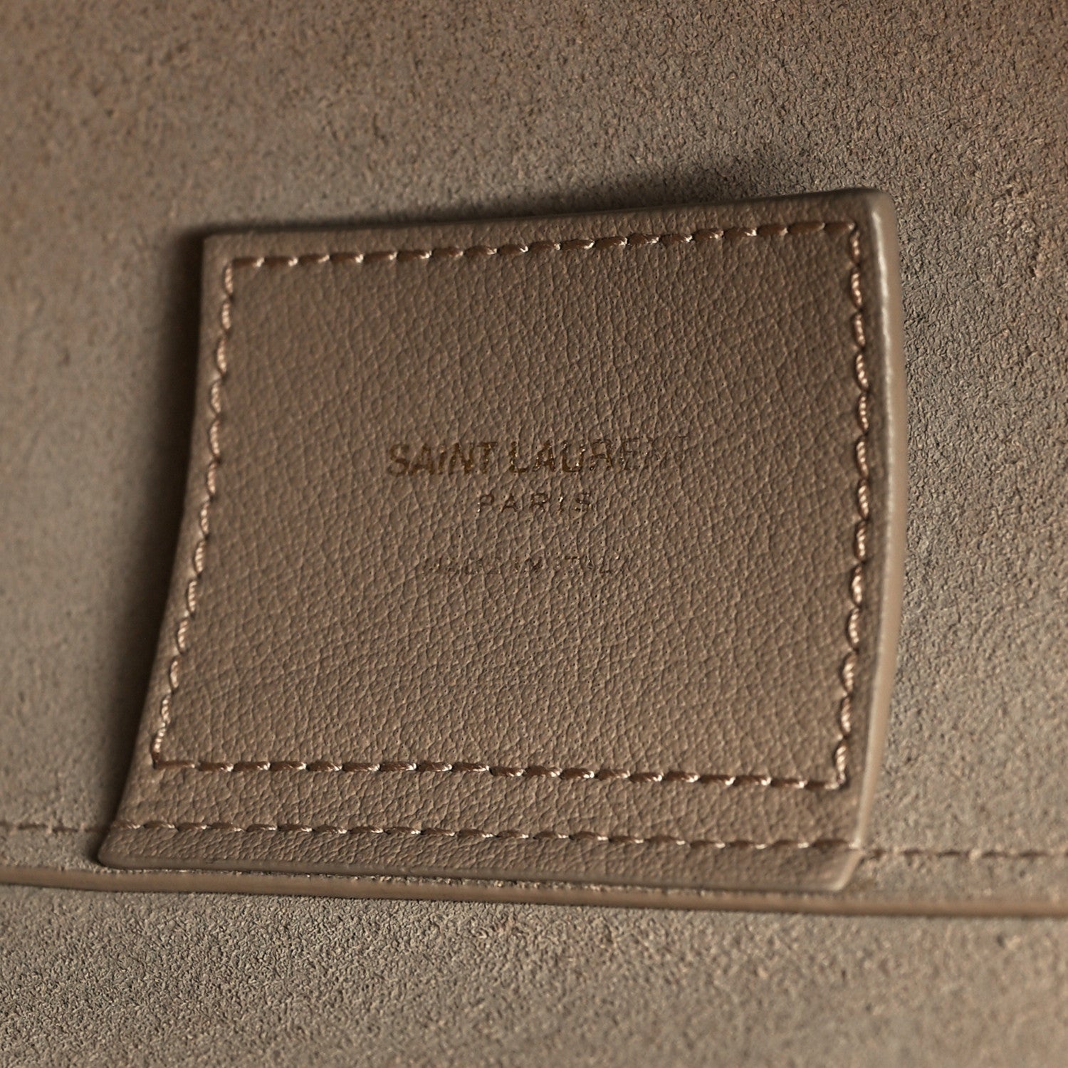 Saint Laurent Calfskin Large Shopping Tote Dark Beige 8 of 14