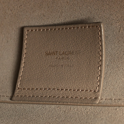Saint Laurent Calfskin Large Shopping Tote Dark Beige 8 of 14