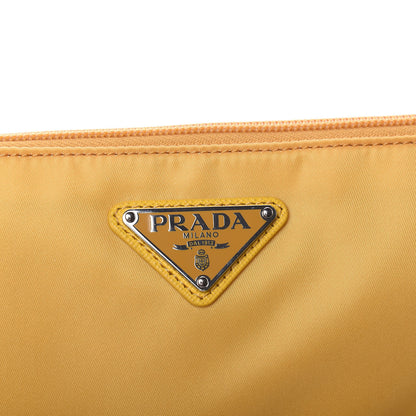 Prada Tessuto Nylon Saffiano Wristlet Mimosa 10 of 10