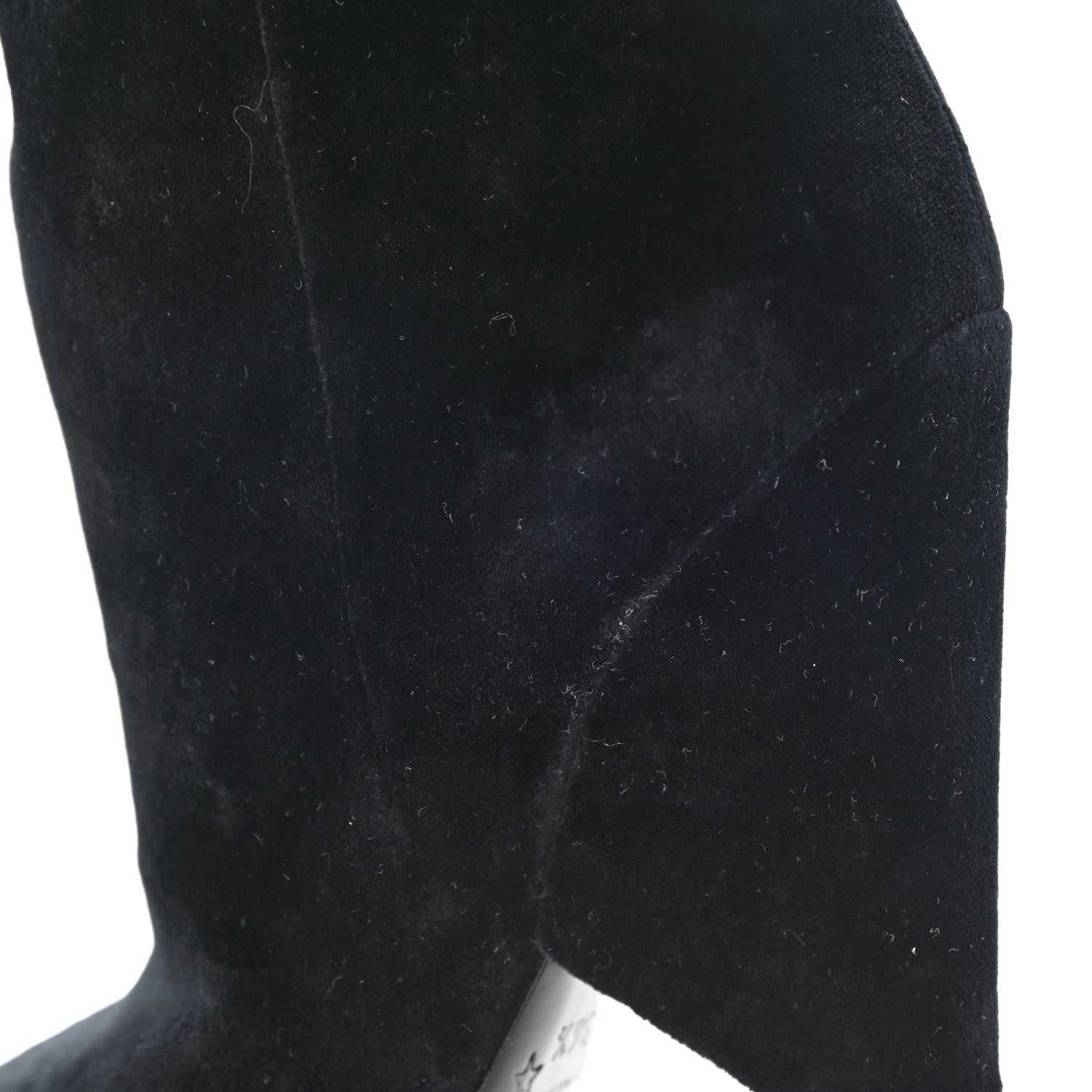 Saint Laurent Velvet Niki 105 Thigh High Boots 36.5 Black 8 of 12