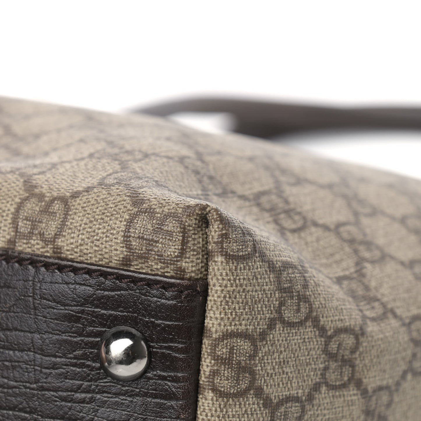 GG Plus Monogram Small Vertical Tote Dark Brown