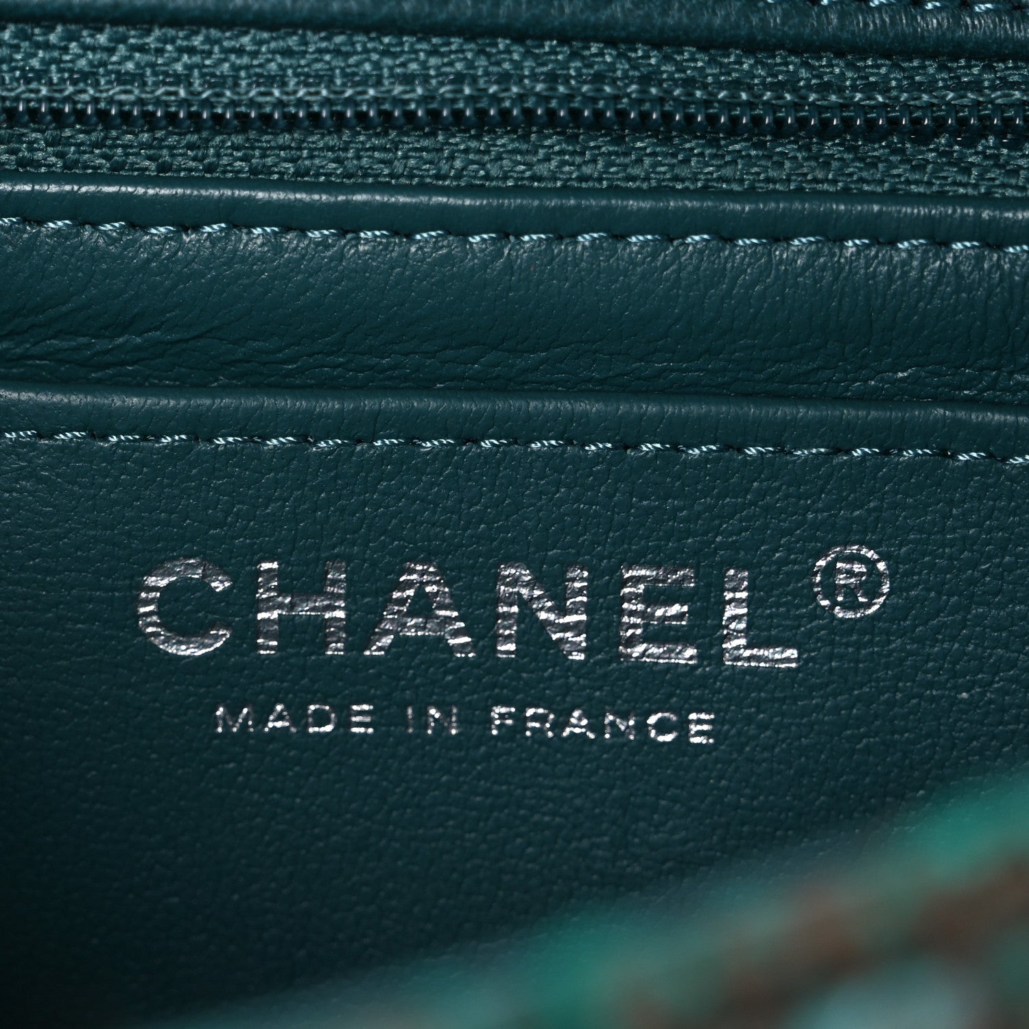 Chanel Tweed Quilted Mini Rectangular Flap Green 1838486