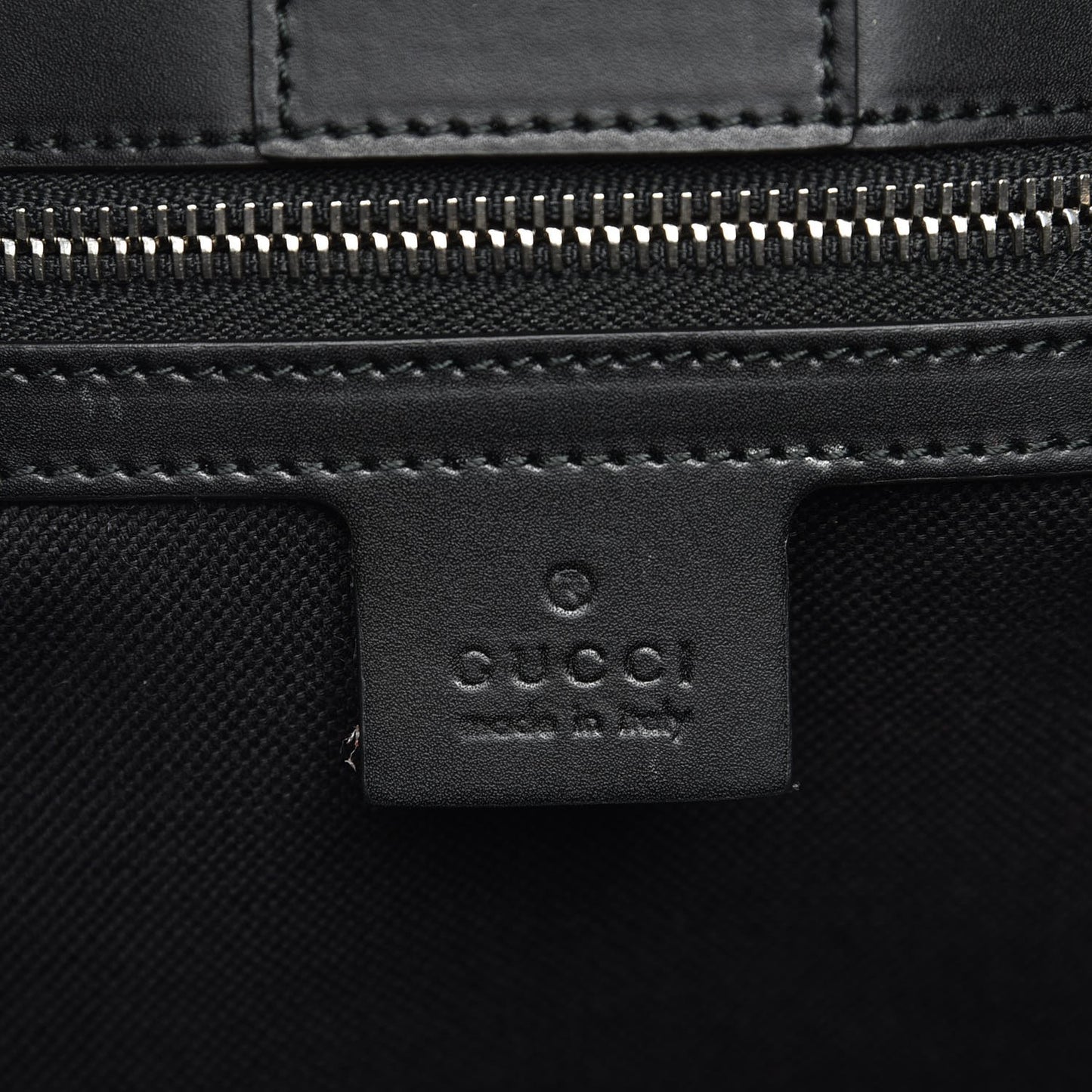 GG Supreme Monogram Web Angry Cat Embroidered Vertical Tote Black Grey