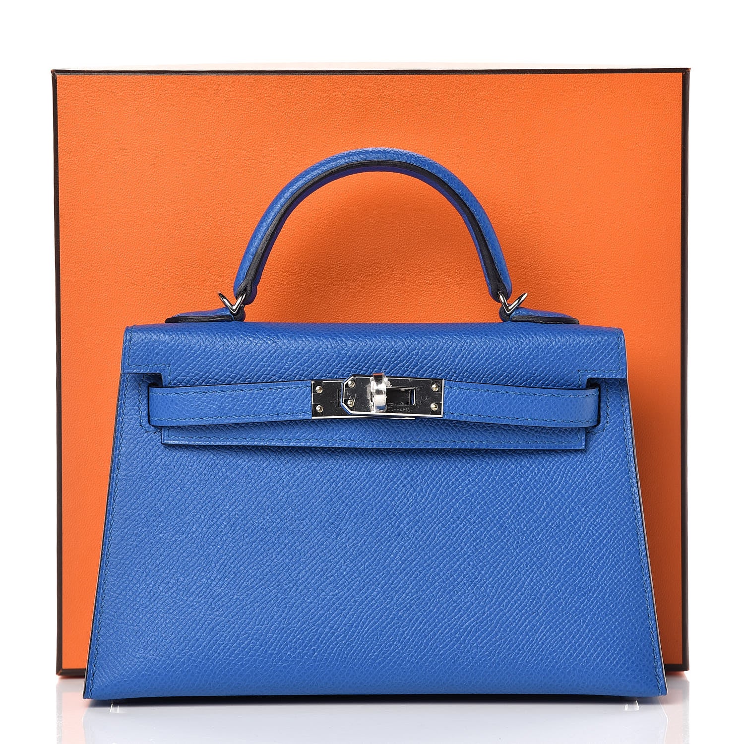Hermes Epsom Mini Kelly Sellier 20 Bleu Zellige 11 of 11