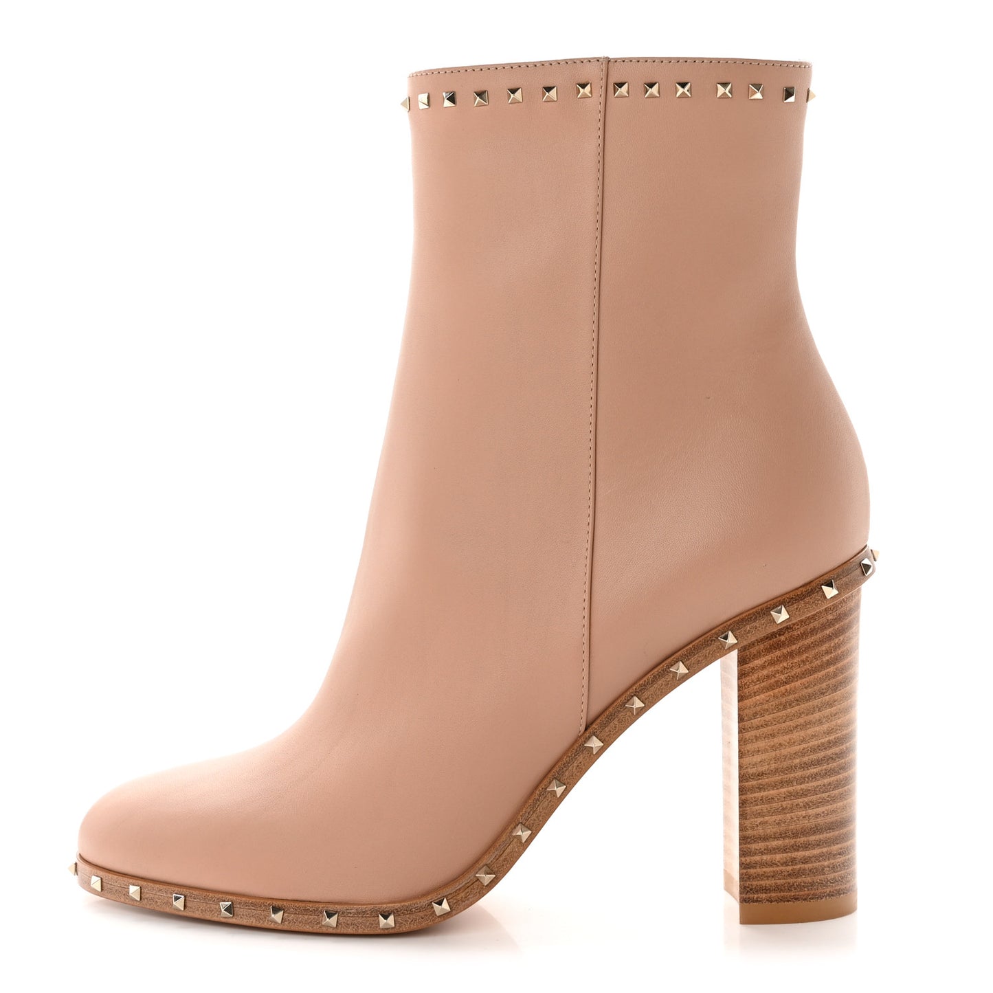 Nappa Soul Rockstud 90mm Ankle Boots 38 Skin Sorbet