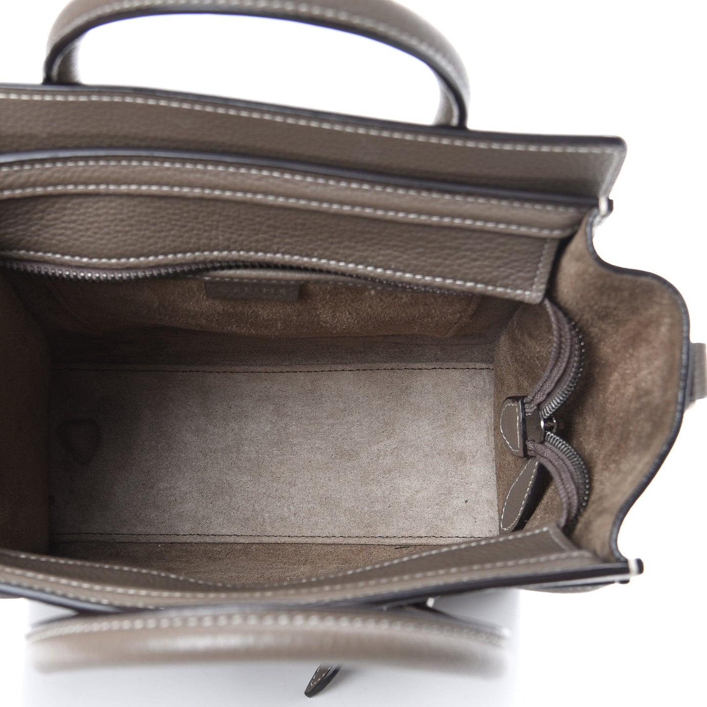 Drummed Calfskin Nano Luggage Souris