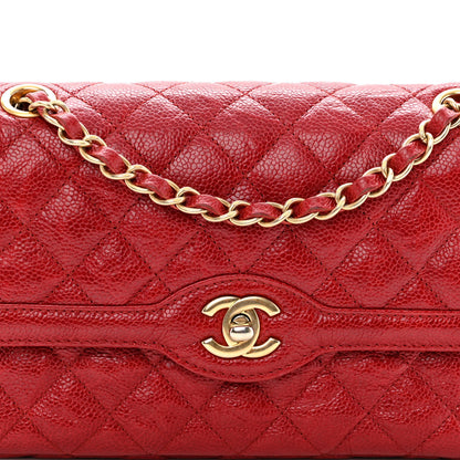 Chanel Crumpled Grained Calfskin Small Flap Red 8 of 12