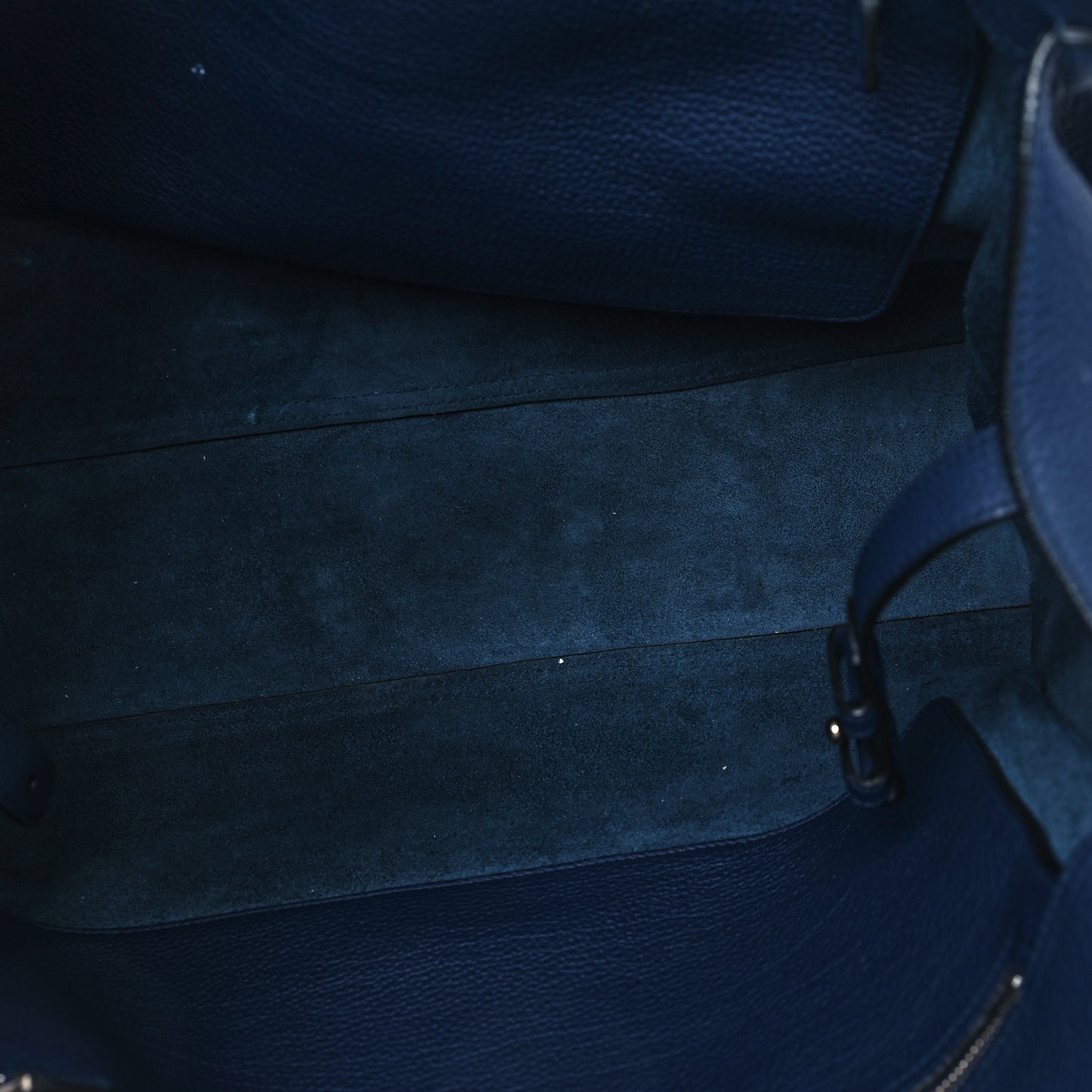 Soft Calfskin Medium Jackie Top Handle Bag Classic Blue Marine