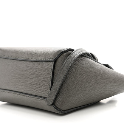 Celine Grained Calfskin Pico Belt Bag Grey 9 of 11